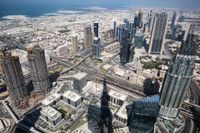 Utsikt över Dubai – ett av Förenade arabemiratens sju schejkdömen eller emirat. Arkivbild.