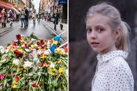Matilda, 10, var på bio med sin klass på Drottninggatan när terrordådet hände. 
