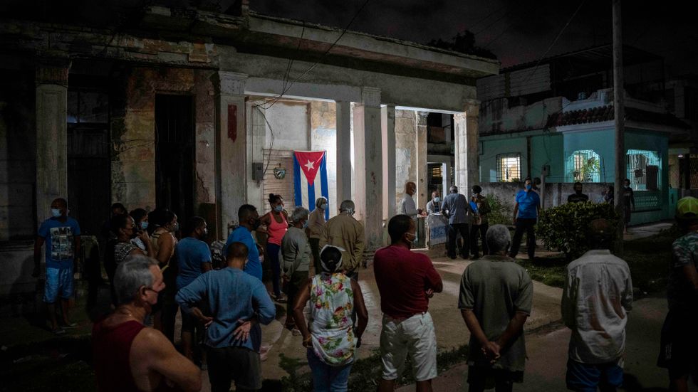 Ett offentligt möte i Havanna i februari där man diskuterar lagförslaget. Arkivbild.