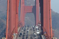 USA:s president Donald Trump har upphävt delstaten Kaliforniens rätt att sätta egna, tuffare, nivåer för hört mycket utsläpp fordon får göra. Arkivbild.