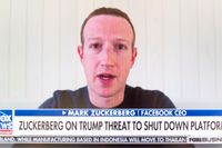 Facebooks grundare och vd Mark Zuckerberg intervjuas på Fox News i slutet av maj.