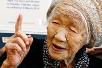 Världens äldsta person, Kane Tanaka, har avlidit. Bilden är från 2019, då hon verifierades som äldst i världen. Arkivbild.