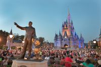 Världens största nöjesfält, Disney World i Florida, öppnar för besökarna efter att ha varit stängt under coronapandemin. Arkivbild.