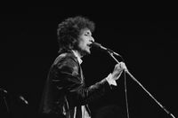 Bob Dylan vid en konsert i Dortmund i dåvarande Västtyskland 1978. Just det året ska Dylans ”kristna period” ha börjat och året därpå släppte han ”Slow train coming”, där det kristna temat var tydligt.