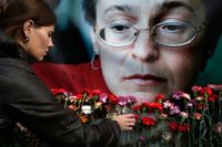 Journalisten Anna Politkovskaja mördades i Moskva 2006. Arkivbild.