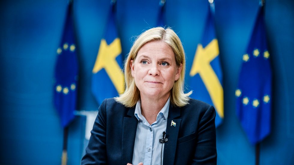 Finansminister Magdalena Andersson (S),