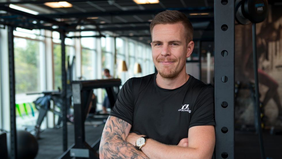Linus Högberg, personlig tränare på Nordic Wellness. 