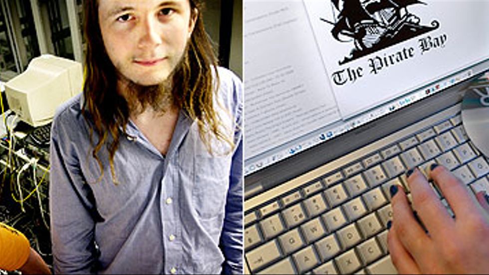 The Pirate Bays grundare Fredrik Neij (t.v) tillsammans med Gottfried Svartholm-Varg.
