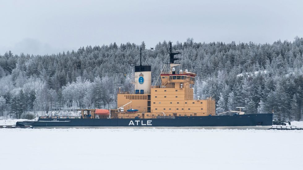 Sjöfartsverkets statsisbrytare Atle. Arkivbild.