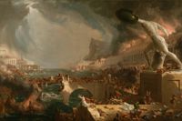 ”The course of empire – destruction” av Thomas Cole (1836).  