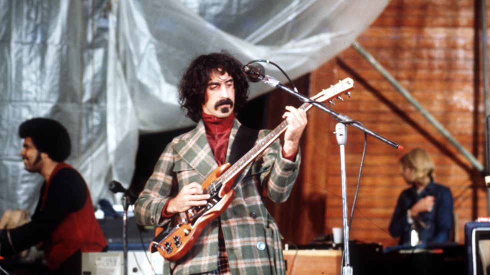 Frank Zappa på Skansen i Stockholm 1973.