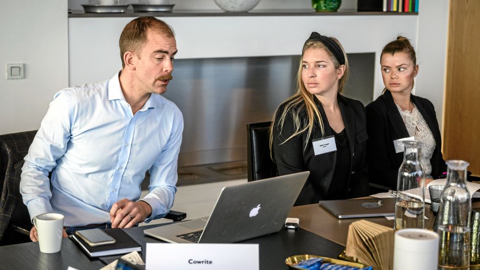 Sofia Tungel (mitten) och Katrin Persson är grundare av Rymla och Magnus Paues är vd för Cowrite. Deras företag hör till dem som SvD:s läsare kan ta till final.  