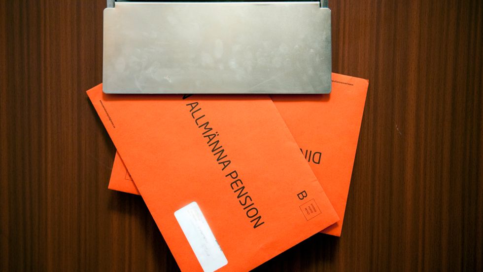 Pensionskuverten har en orange färg som på fackspråk heter ”English fox”.
