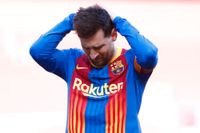 Lionel Messis Barcelona kan komma att straffas av Uefa för planerna på en superliga. Arkivbild.