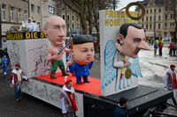 "Fredens änglar" kallades ekipaget vid en karneval i Köln tidigare i februari; får de Nobels fredspris?