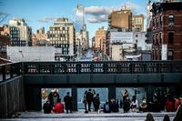 Turistmålet Highline på Manhattan, New York.