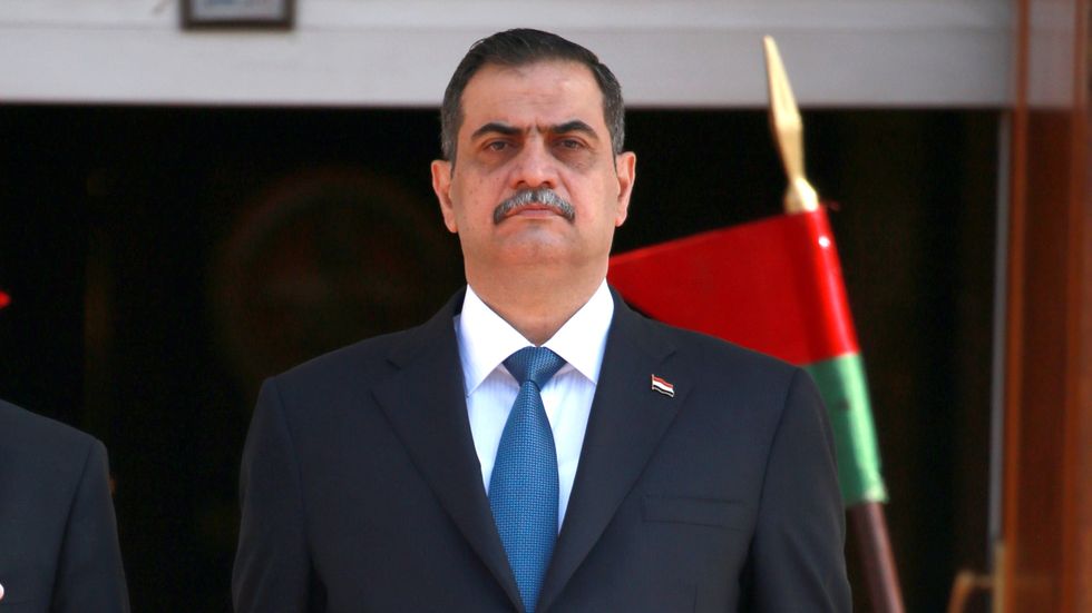 Najah al-Shammari, Iraks försvarsminister. 