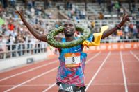 Felix Kirwa, Kenya, vinner Stockholm Marathon.