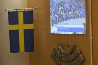 22 mars 2023. Riksdagens ledamöter röstar om svenskt Natomedlemskap.