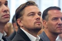 Leonardo DiCaprio, här under en konferens i New York om så kallad divestering. Divestering innebär att man flyttar sina investeringar i olja och kol.