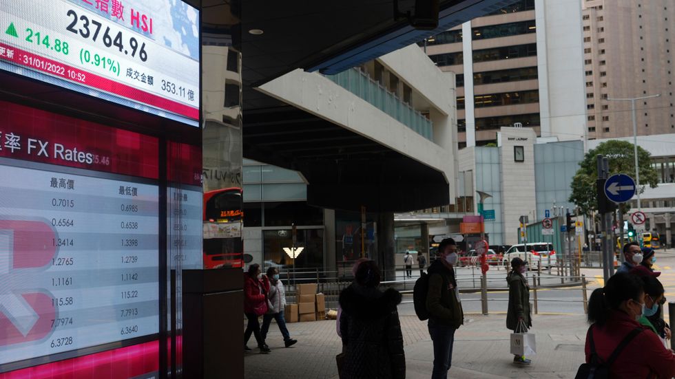 Hongkongbörsen rusade efter tre dagars helgstängt. Arkivbild.