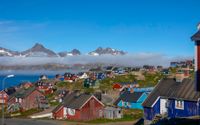 Byn Tasiilaq på sydöstra Grönland. Arkivbild.