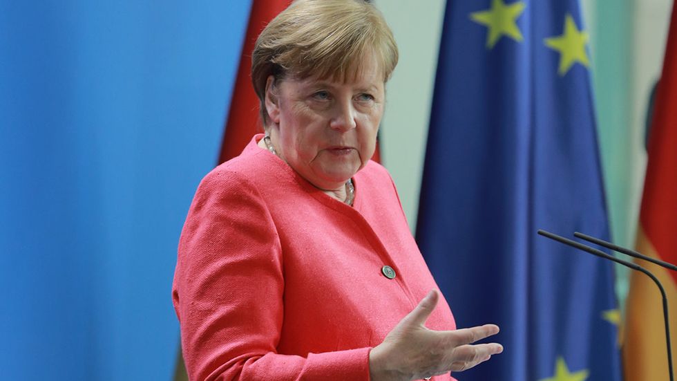 Angela Merkel under EU-toppmötet den 19 juni. 