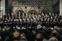 Bachs juloratoriet framförs i kyrkor över hela världen under julen. Här är det Bachkören i Tübingen.