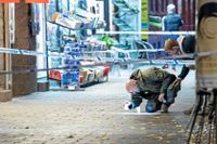 Polisens avspärrning efter en skottlossning vid Möllevångstorget i Malmö tidigare i november.