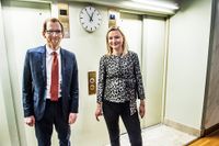 Kristdemokraterna kallade i måndags till pressträff för att presentera den två kandidaterna till partiledarposten, Jakob Forssmed och Ebba Busch Thor.