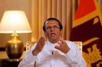 Sri Lanka förbjuder import av nya motorsågar, säger president Maithripala Sirisena. Arkivbild, tagen den 7 maj.