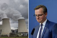 Vattenånga stiger från ett av Vattenfalls brunkolkraftverk i Tyskland. Näringsminister Mikael Damberg (S) har anledning att vara orolig – 49 procent av S-väljarna är emot att Vattenfall ska sälja brunkolsverksamheten.