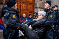 Klimataktivisten Greta Thunberg greps i samband med en aktion i Norge tidigare i år.