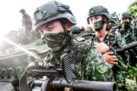 Taiwanesiska soldater tränar sedan hoten från Kina ökat.