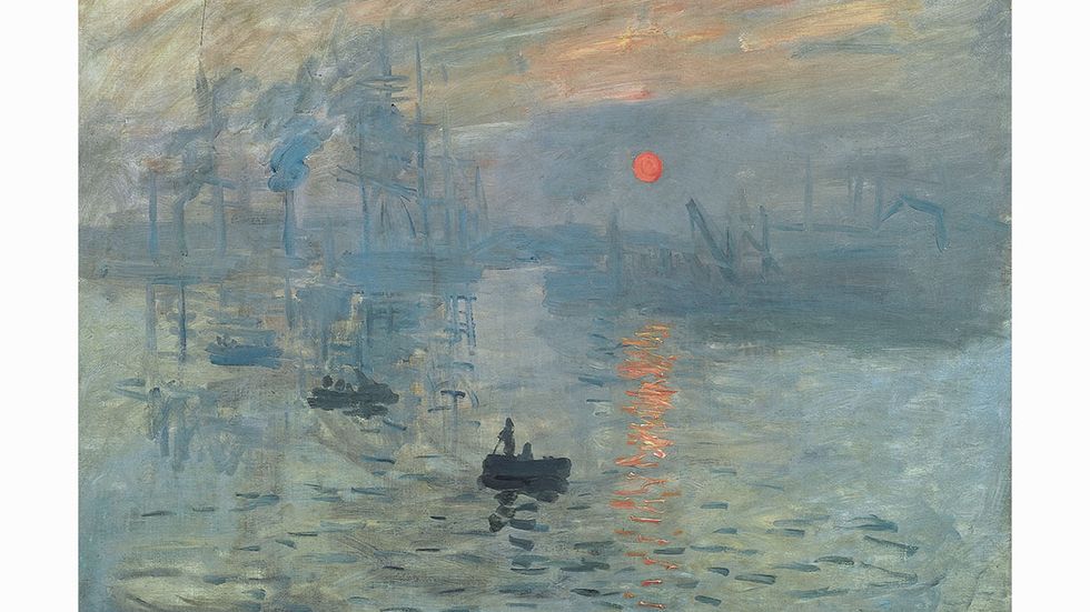 Claude Monets ”Impression, soleil levant” (”Impression – Soluppgång”).