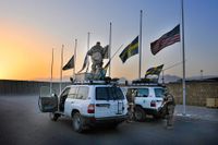 Svenska ISAF styrkan i Mazar e Sharif i Norra Afghanistan.