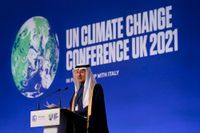 Saudiarabiens energiminister prins Abdulaziz bin Salman Al Saud är på klimatmötet i Glasgow och har redan protesterat mot ett första utkast till slutdokument där fossila bränslen nämns.