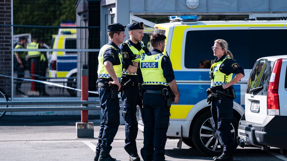 Polisen har haft fullt upp i Skåne under midsommaraftonskvällen. Arkivbild.