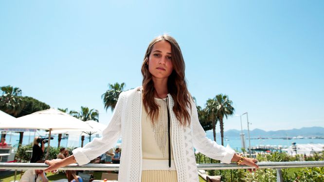 Alicia Vikander vid Cannes filmfestival tidigare i år.
