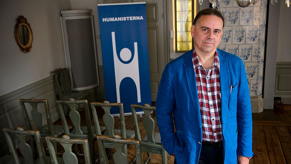 Christer Sturmark är ordförande för förbundet Humanisterna och vd för bokförlaget Fri Tanke.