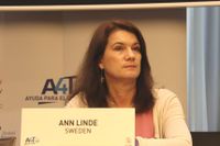 Med sitt deltagande i konferensen Global Review of Aid for Trade vid WTO i Genève vill Ann Linde stödja utvecklingsländer att utnyttja handelns potential för utveckling och fattigdomsbekämpning. 