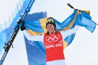 Sandra Näslund, OS-guldmedaljör i skicross .