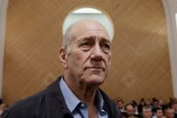 Israels tidigare premiärminister Ehud Olmert i Högsta domstolen i Jerusalem i december i fjol.
