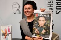 Olga Tokarczuk på förstasidan av Gazeta Wyborcza.