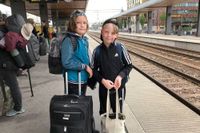 Det var första gången Olle och Einar åkte tåg utan föräldrar. ”Det var lite pirrigt först, men det försvann när vi hade åkt ett tag”, säger Einar.