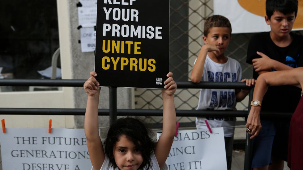 Demonstrationer på Cypern på torsdagen.