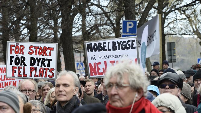 Ännu ett bakslag för proteströrelsen mot Nobel center på Blasieholmen.