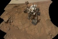 USA:s robotbil Curiosity har förvånansvärt stora mängder av gasen metan i Mars atmosfär. Arkivbild.