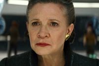 Carrie Fisher gör sin sista roll som Leia i kommande "Star wars: The last jedi". Pressbild.