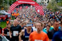 Det senaste Göteborgsvarvet över 21 kilometer arrangerades 2019, då med drygt 60 000 anmälda löpare. Årets lopp blev inställt med kort varsel, och nu ger Konsumentverket stöd till anmälda som vill ha tillbaka sin startavgift. Arkivbild.
